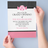 Snoep grote openingsbrochures voor winkels flyer (Hand)