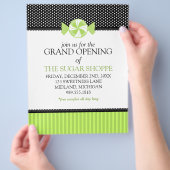 Snoep grote openingsbrochures voor winkels flyer (Hand)