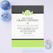 Snoep grote openingsbrochures voor winkels flyer (Enkel)