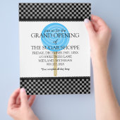 Snoep grote openingsbrochures voor winkels flyer (Hand)