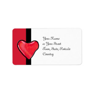 Snoep hart 1 Adres Etiket