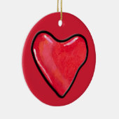 Snoep hart 1 keramisch ornament (Rechts)