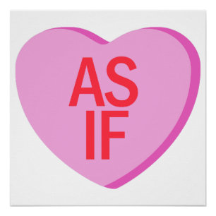 Snoep hart - ALSOF Perfect Poster