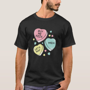 Snoep-hart bijgewerkt voor de moderne Valentijnse T-shirt