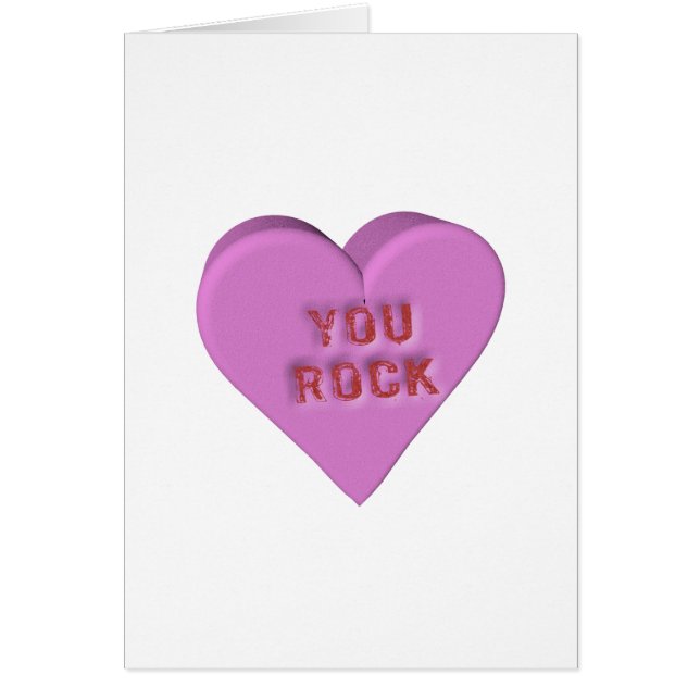 Snoep hart "JULLIE ROCK" (Voorkant)