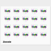 Snoep-hart sticker (Vel)