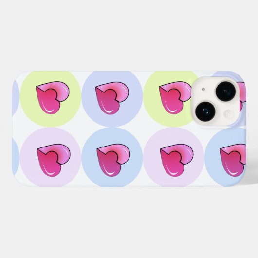 Snoep harten Case-Mate iPhone case (Achterkant (horizontaal))