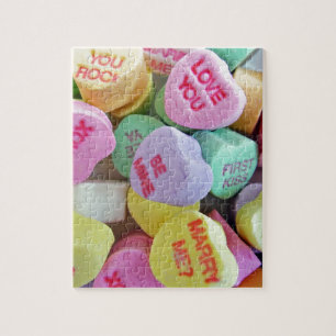 Snoep harten legpuzzel