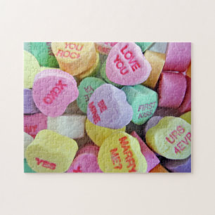 Snoep harten legpuzzel