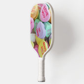 Snoep harten pickleball paddle (Links)