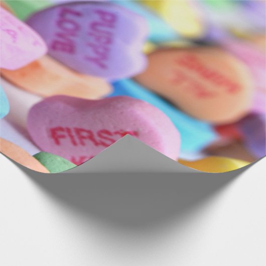 Snoep Harten Valentijn Cadeaupapier (Hoek)