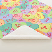 Snoep hartenpatroon - SFW Sherpa Deken (3/4)