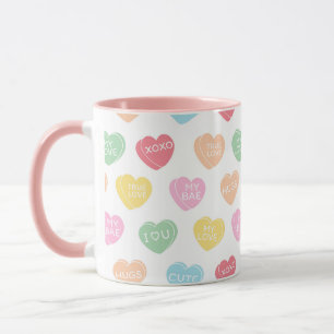 Snoep hartjes mok