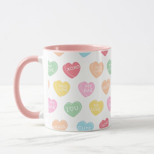 Snoep hartjes mok (Links)