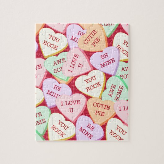 Snoep harttekening legpuzzel (Verticaal)