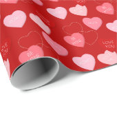 Snoep Heart Cascade Cadeaupapier (Rol Hoek)