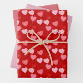 Snoep Heart Cascade Inpakpapier Vel (In situ)