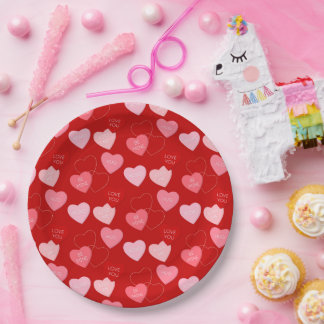Snoep Heart Cascade Papieren Bordje