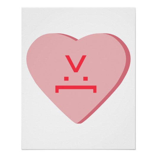Snoep Heart - Devil Face Perfect Poster (Voorkant)