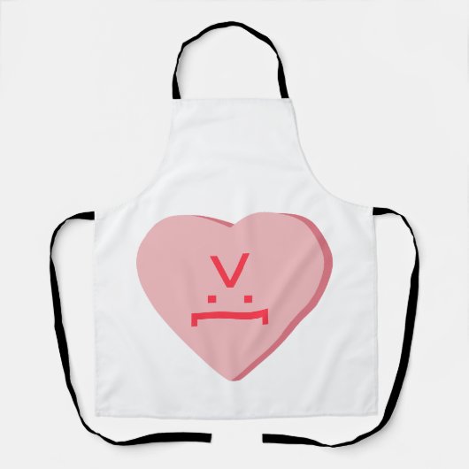 Snoep Heart - Devil Face Schort (Voorkant)