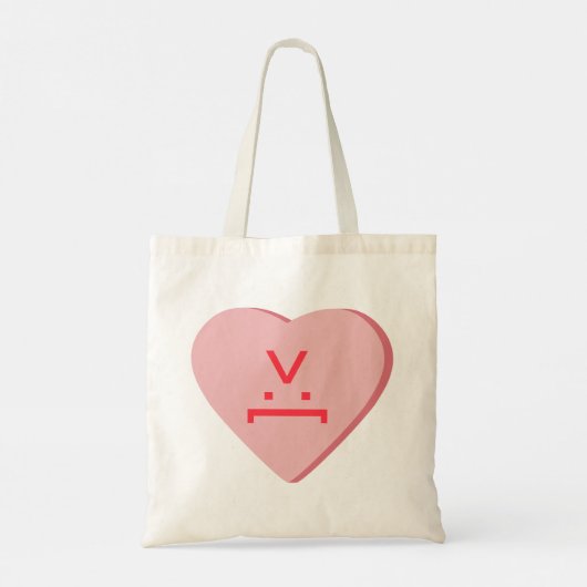 Snoep Heart - Devil Face Tote Bag (Achterkant)