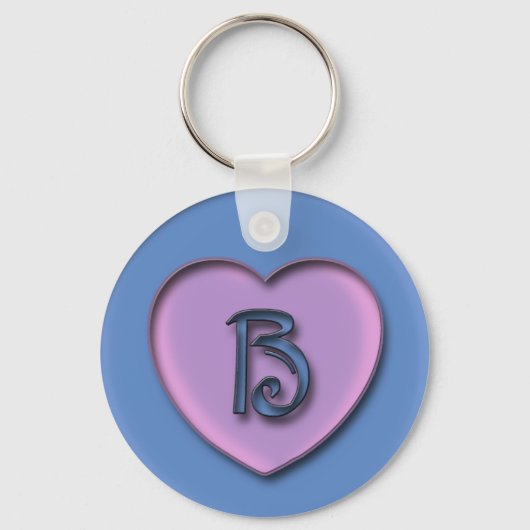 Snoep Heart Monogram Sleutelhanger (Voorkant)