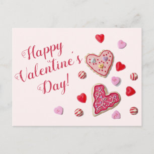Snoep Hearts Custom Message Valentijn Briefkaart