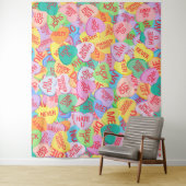 Snoep Hearts V. 2.0 Wandkleed (In situ)