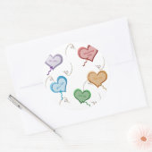 Snoep Hearts Valentijn Stickers (Envelop)