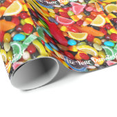 Snoep Heaven - Schrijf uw eigen tekstomslagpapier Cadeaupapier (Rol Hoek)