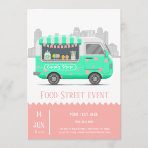 Snoep in de levensmiddelenstraat kaart