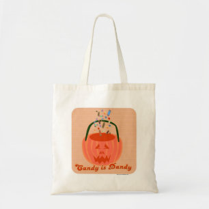 Snoep is Dandy Spooky Halloween Cartoon Slogan Tote Bag