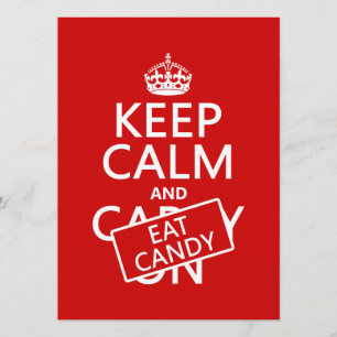 Snoep kalm houden en ETEN (kleuren aanpassen) Kaart
