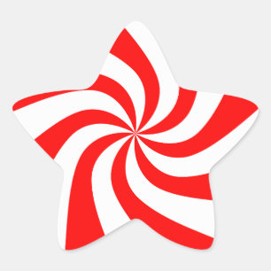 Snoep kerstAfbeeldingen Ster Sticker