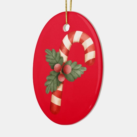 Snoep kerstrode ornament (Links)