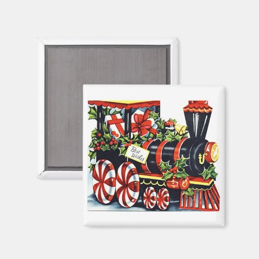 Snoep kersttrein Magnet Magneet (Voorkant / Achterkant)