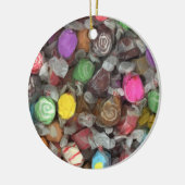 Snoep kerstversiering keramisch ornament (Links)