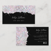 snoep kleuren glitter textuur visitekaartje (Voorkant / Achterkant)