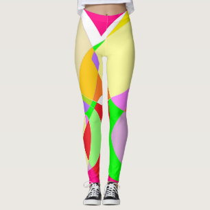 Snoep kleuren grote pastel goddelijk ontwerp leggings