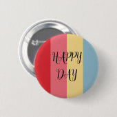 Snoep kleuren Verticaal gestreept Ronde Button 5,7 Cm (Voorkant /achterkant)