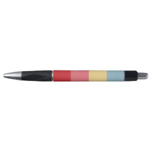 Snoep kleuren verticale strepen pen