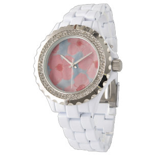 Snoep-kleurenbloemen Horloge