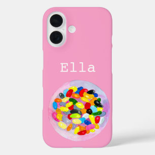 Snoep kleurrijke Sweet Jelly Lollies iPhone 16 Hoesje