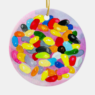 Snoep kleurrijke Sweet Jelly Lollies Keramisch Ornament