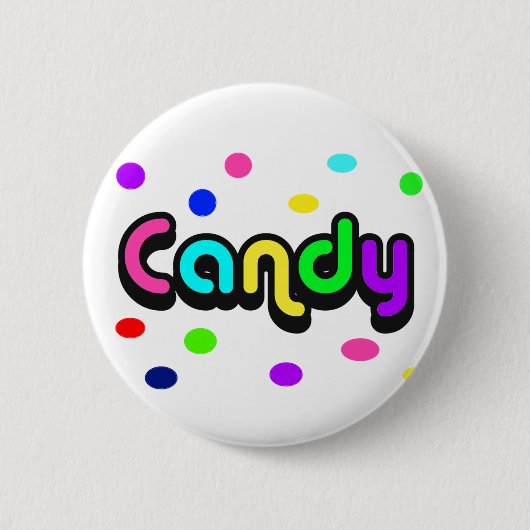 Snoep-knop Ronde Button 5,7 Cm (Voorkant)