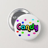 Snoep-knop Ronde Button 5,7 Cm (Voorkant /achterkant)