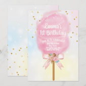 Snoep Land Cotton Snoep Verjaardag Kaart (Voorkant / Achterkant)