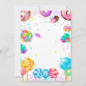 Snoep Land Girl Birthday Sweet Celebration Rainbow Kaart (Achterkant)