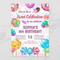 Snoep Land Girl Birthday Sweet Celebration Rainbow