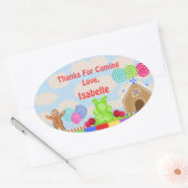 Snoep Land Party Dank u Sticker (Envelop)